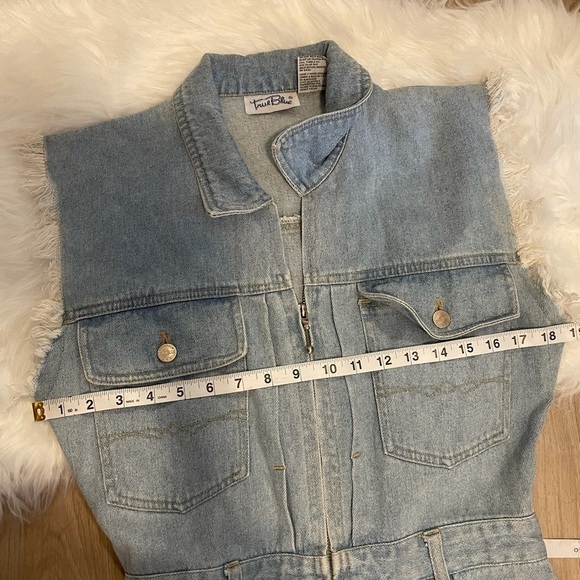 Vintage Denim Distressed Romper - Picture 10 of 13